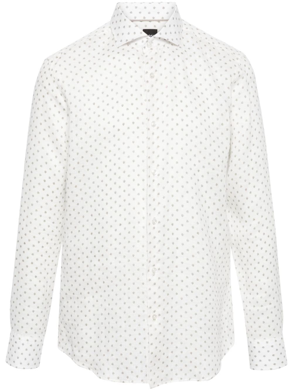 BOSS polka dot linen shirt
