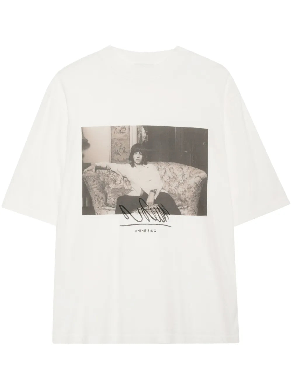 ANINE BING  graphic-print organic cotton t-shirt