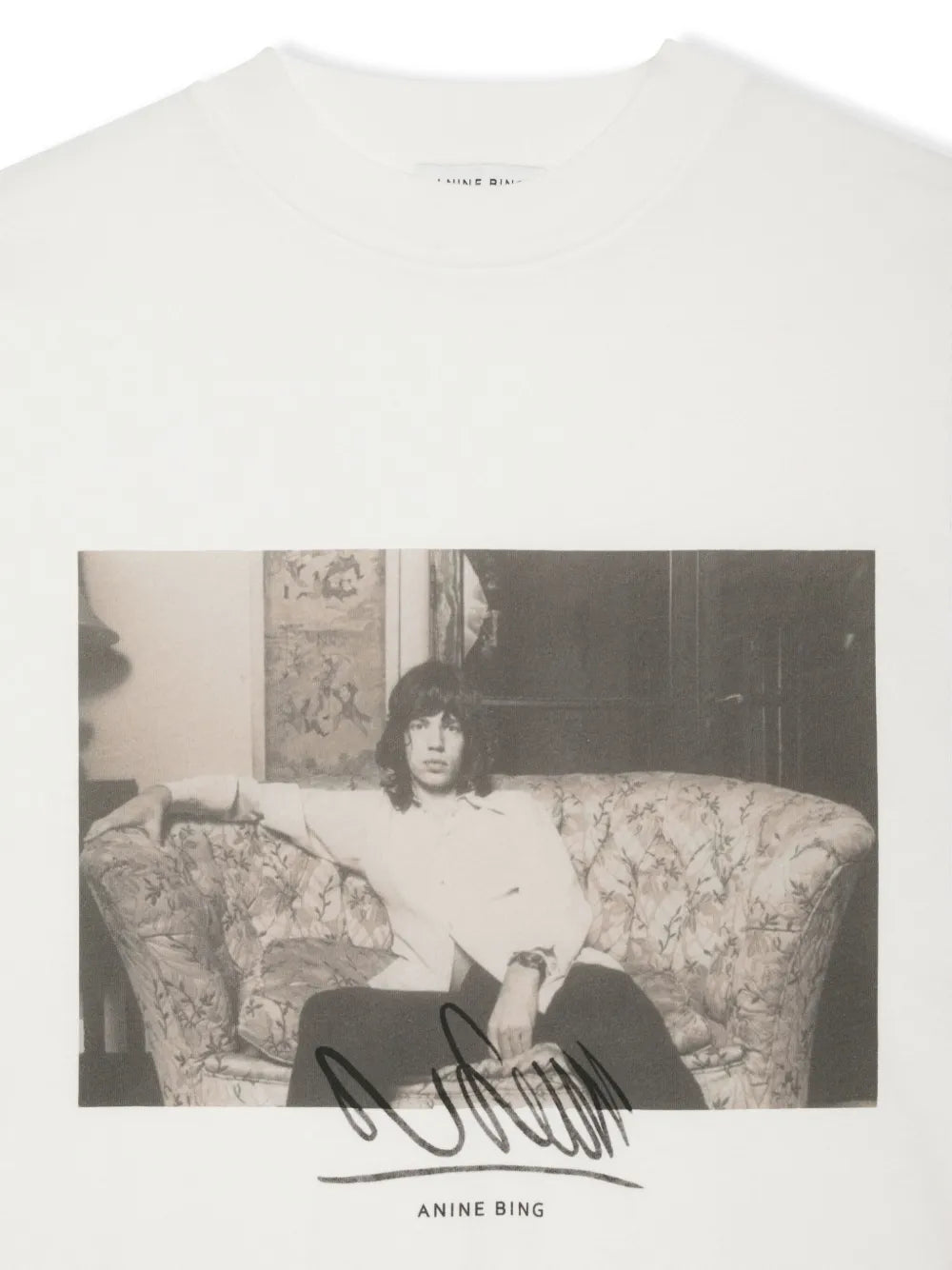 ANINE BING graphic-print organic cotton t-shirt
