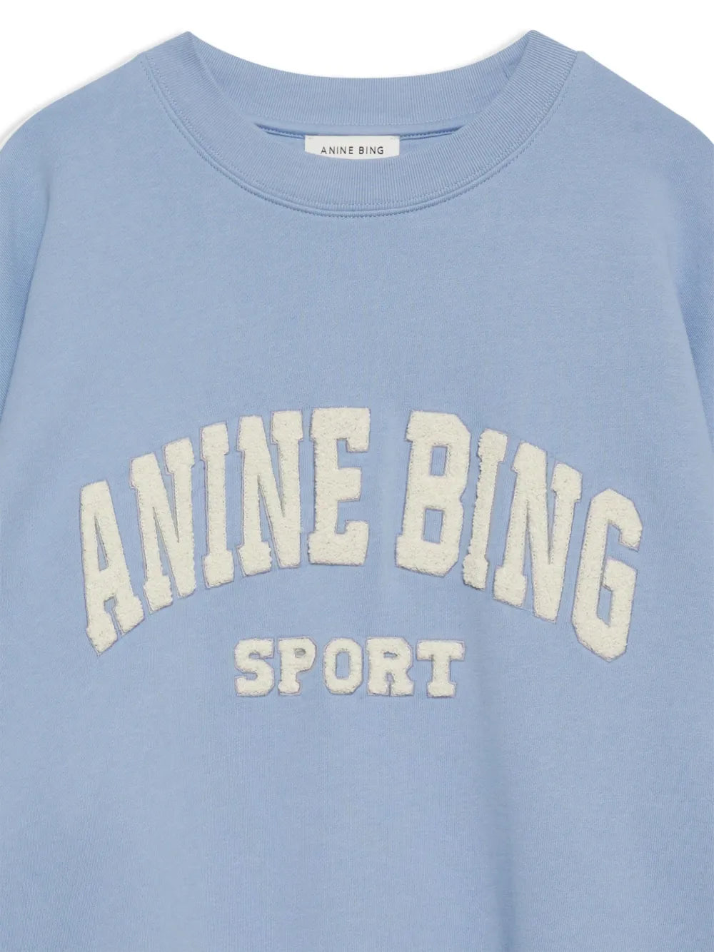 ANINE BING  embroidered-logo organic cotton sweatshirt