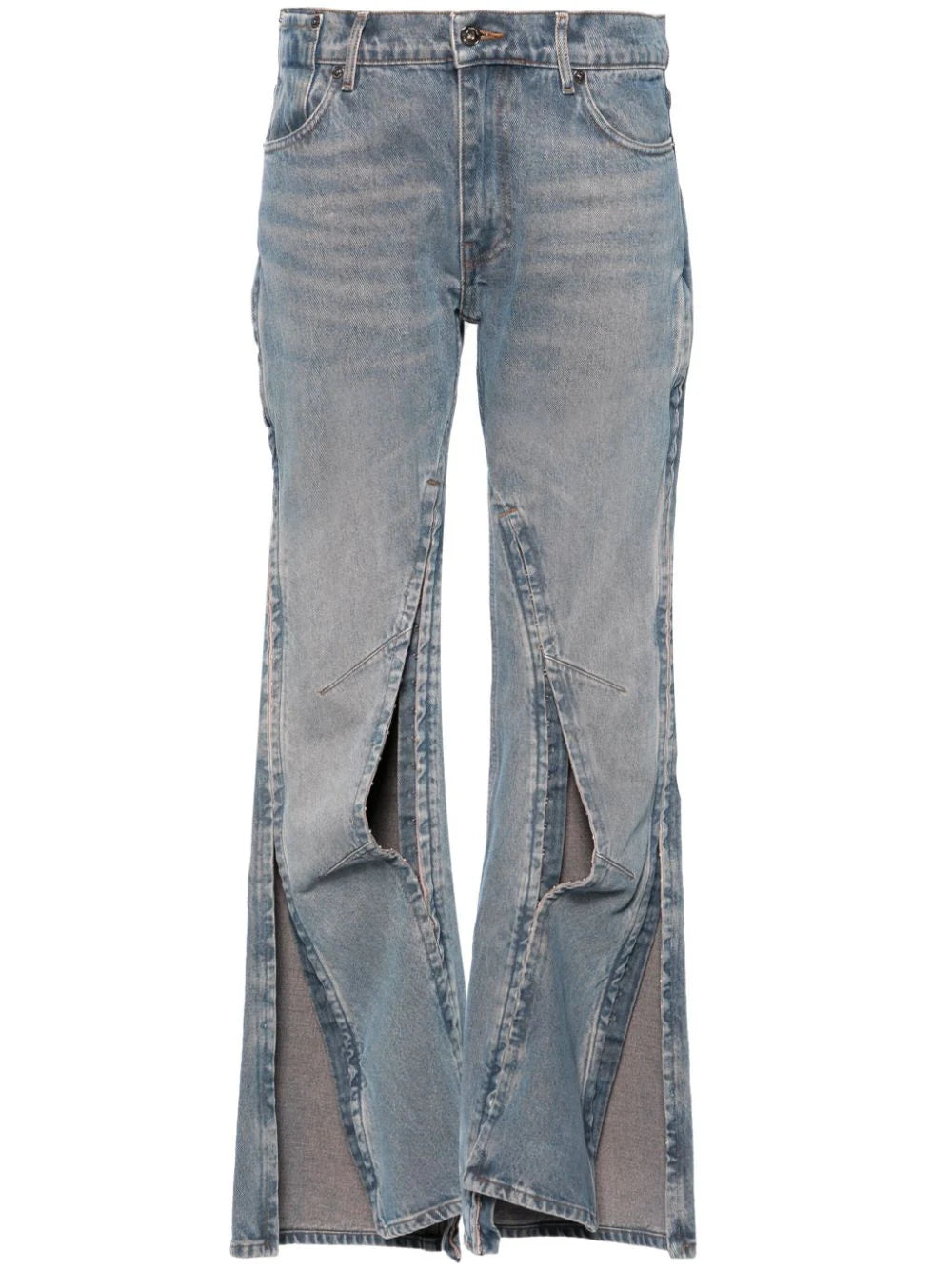 Y/Project  Hook and Eye low-rise flared jeans