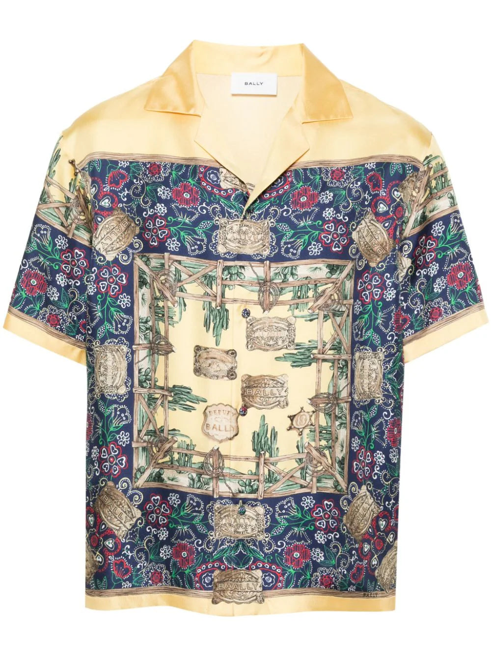 Bally  graphic-print silk shirt