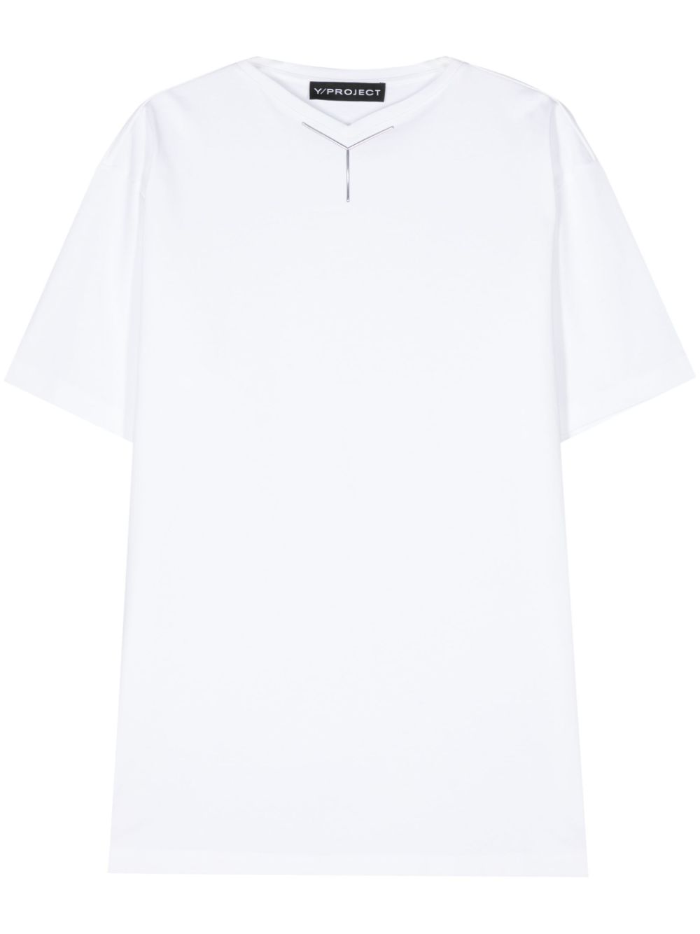 Y/Project  logo-appliqué cotto T-shirt