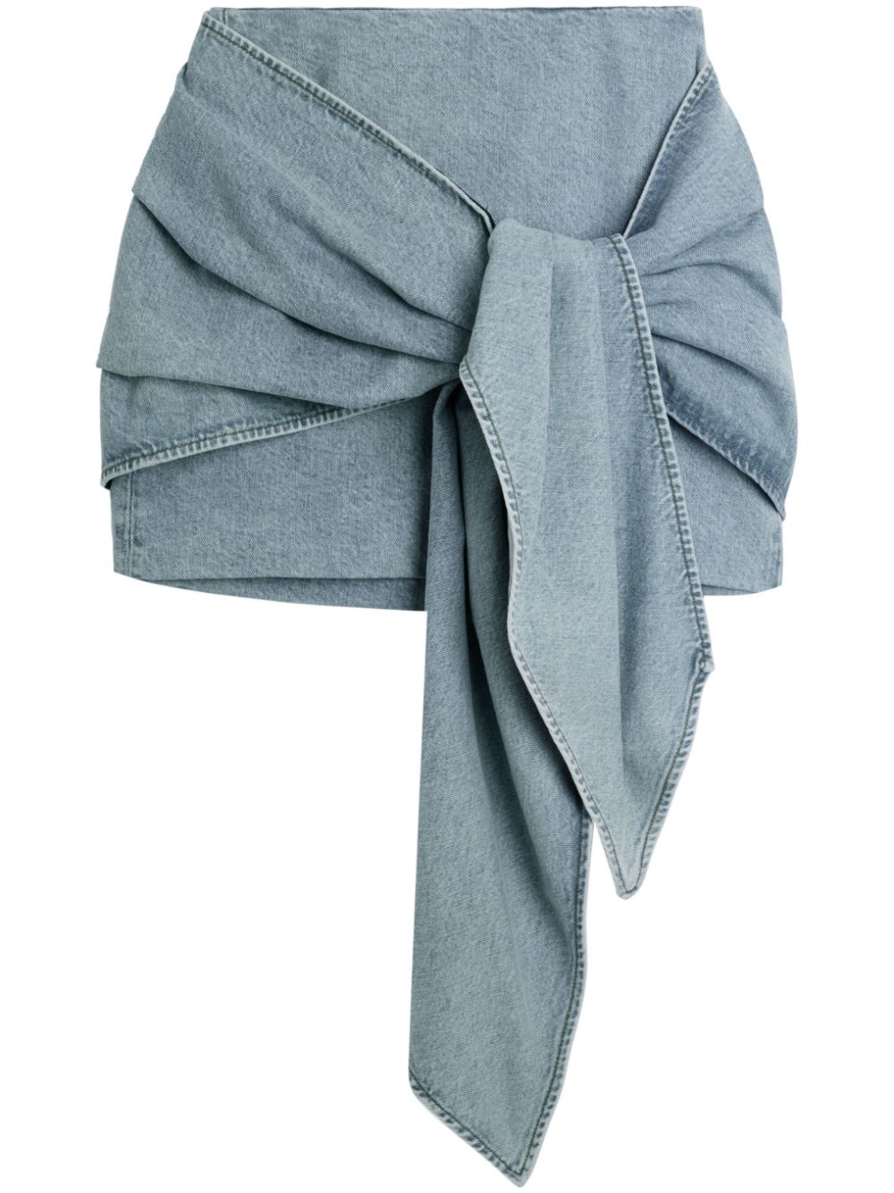 Axel Arigato  Hydra denim wrap minidress