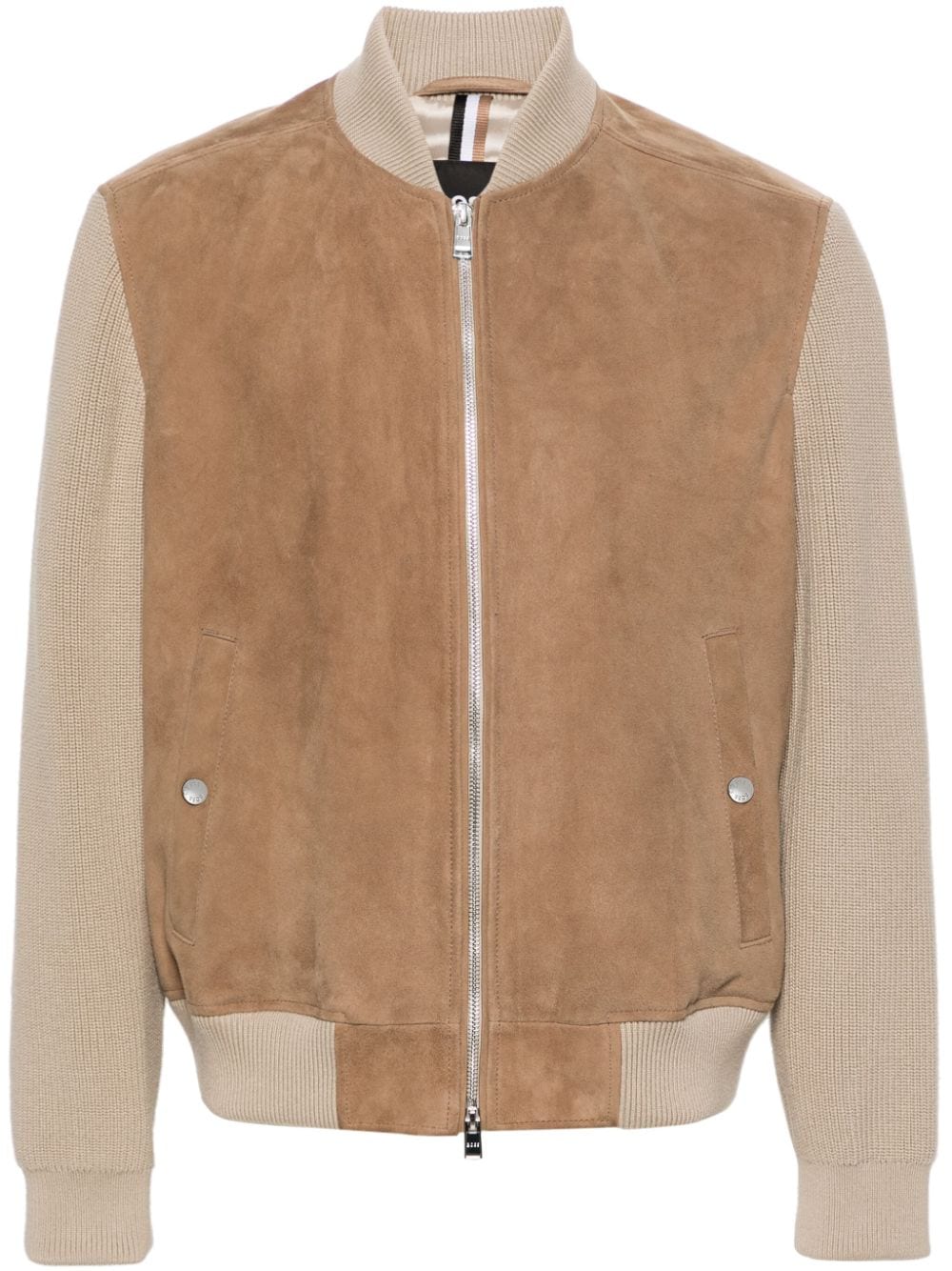 BOSS Mersey suede bomber jacket