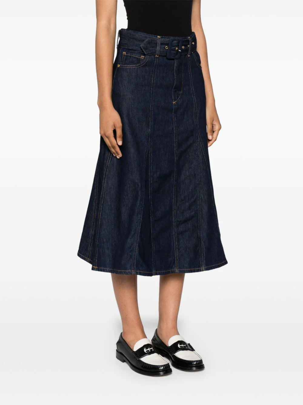 Ba&Sh  Dakota denim midi skirt
