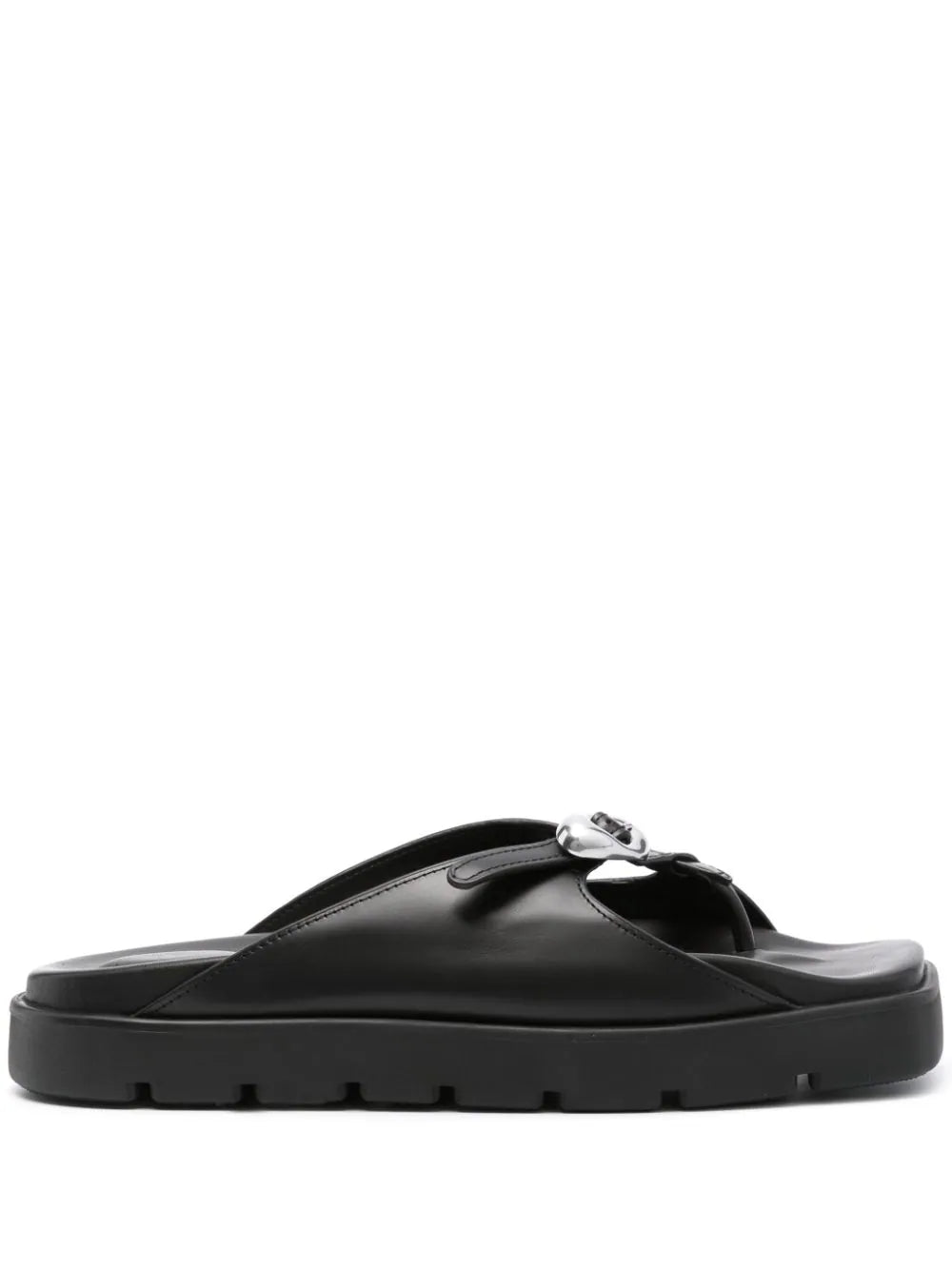 Alexander Wang  Dome logo-buckle sandals