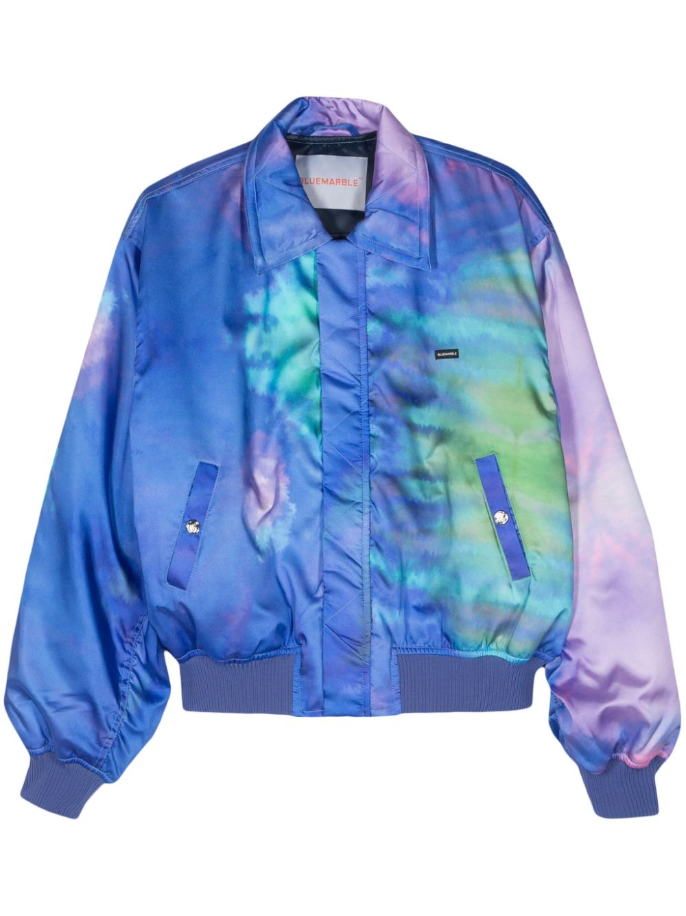 BLUEMARBLE  tie-dye pattern padded jacket