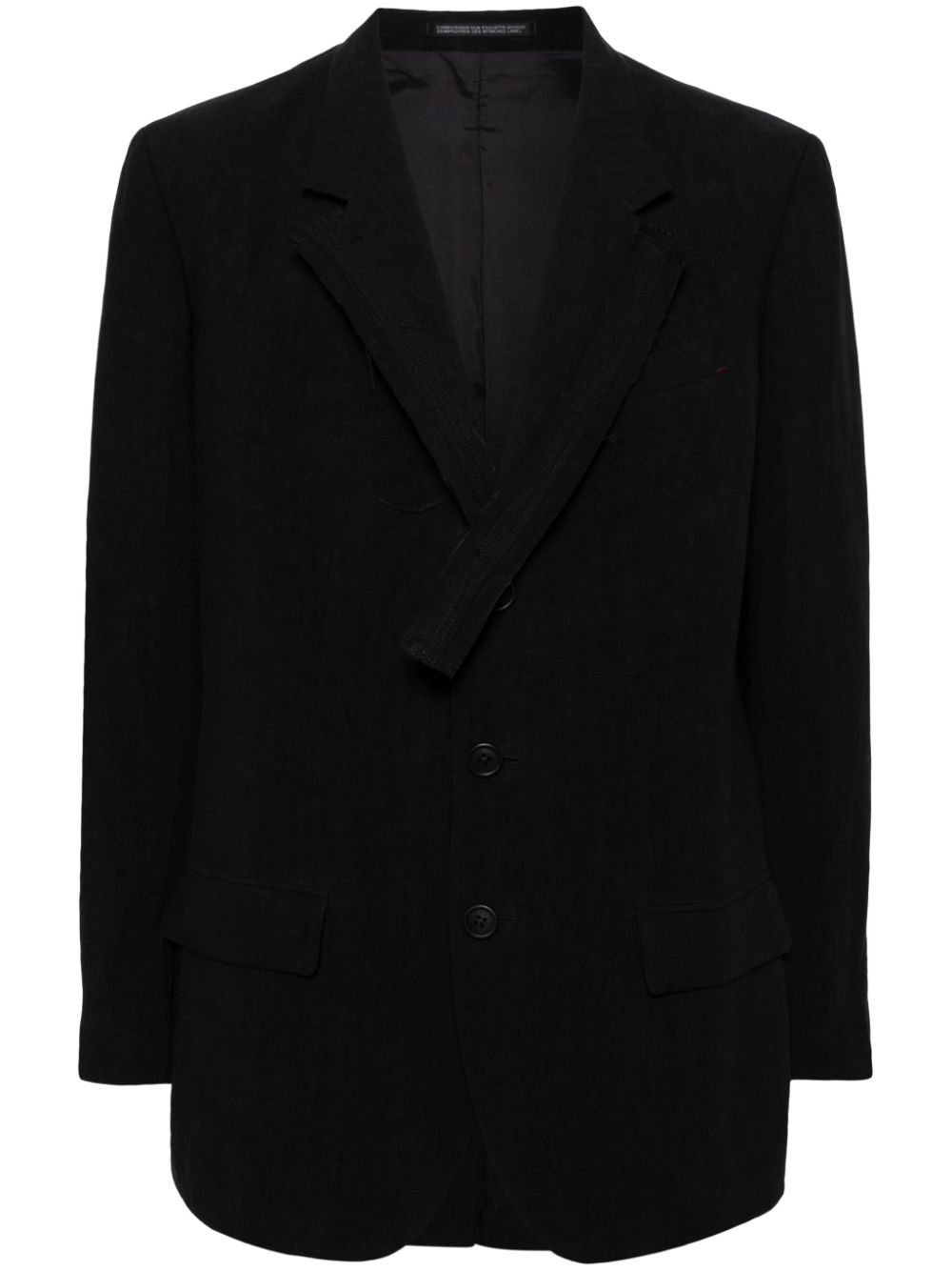 Yohji Yamamoto  single-breasted blazer