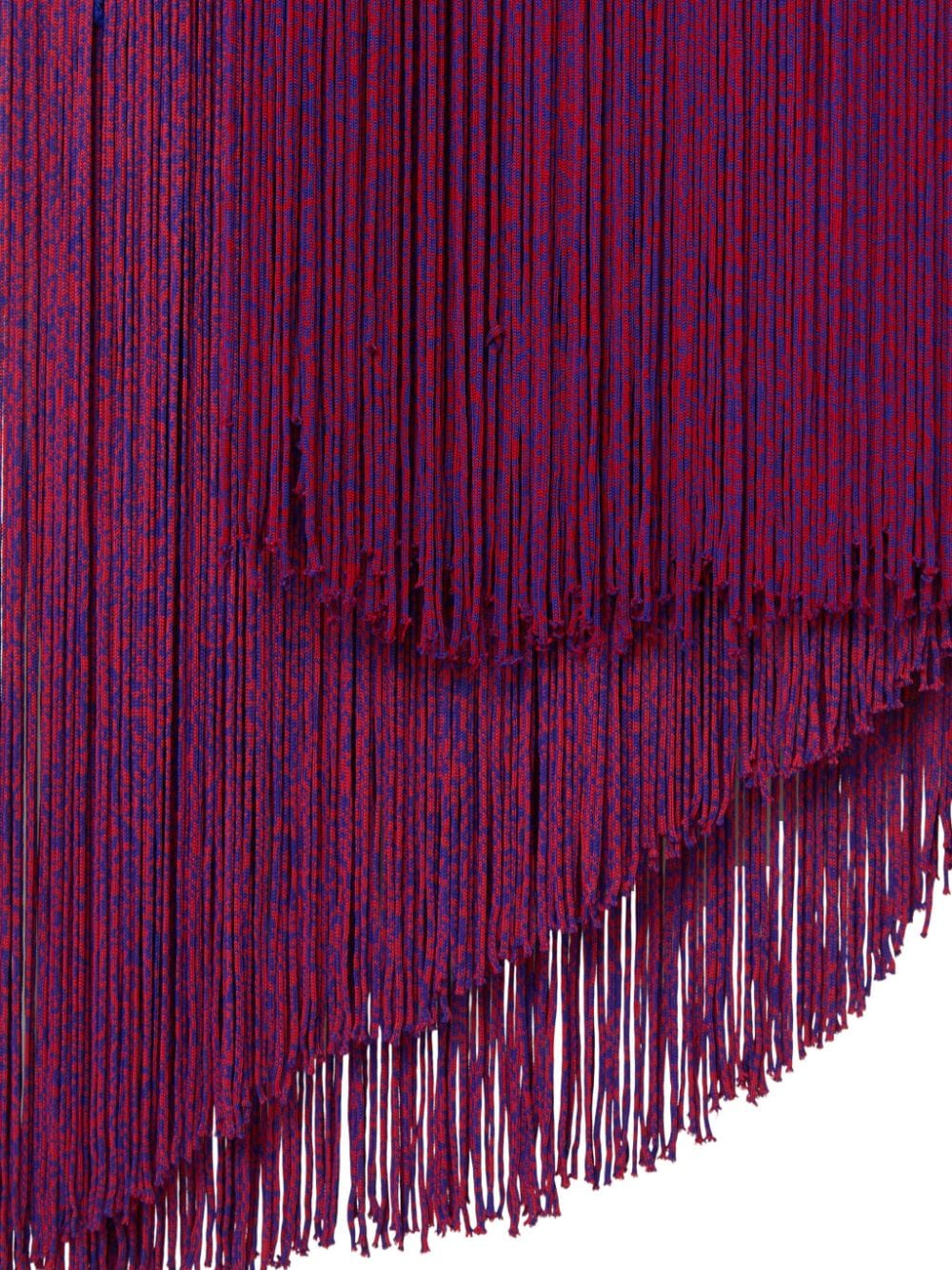 Burberry  asymmetric fringed midi dress