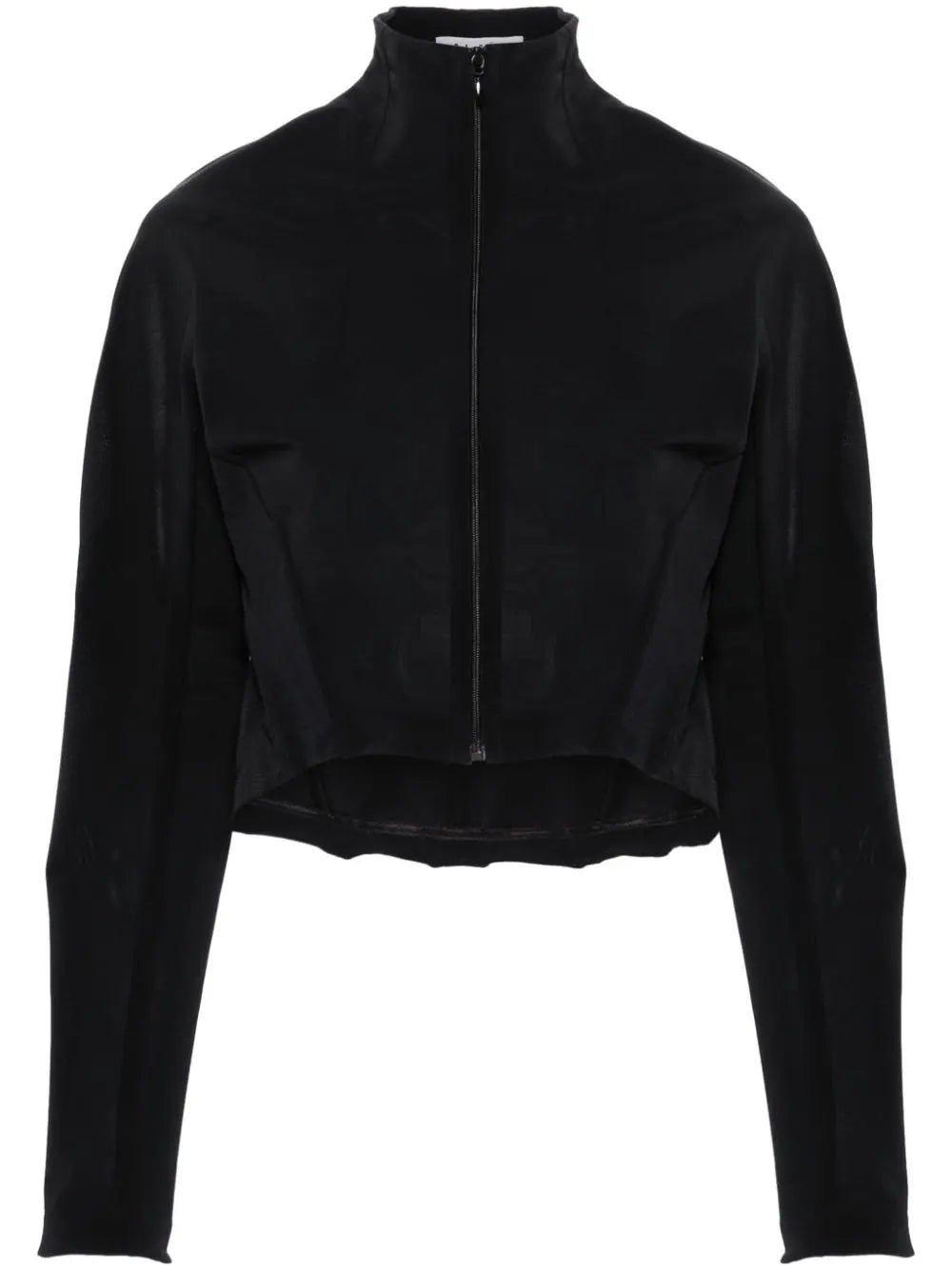 Alaïa  panelled mesh cropped jacket