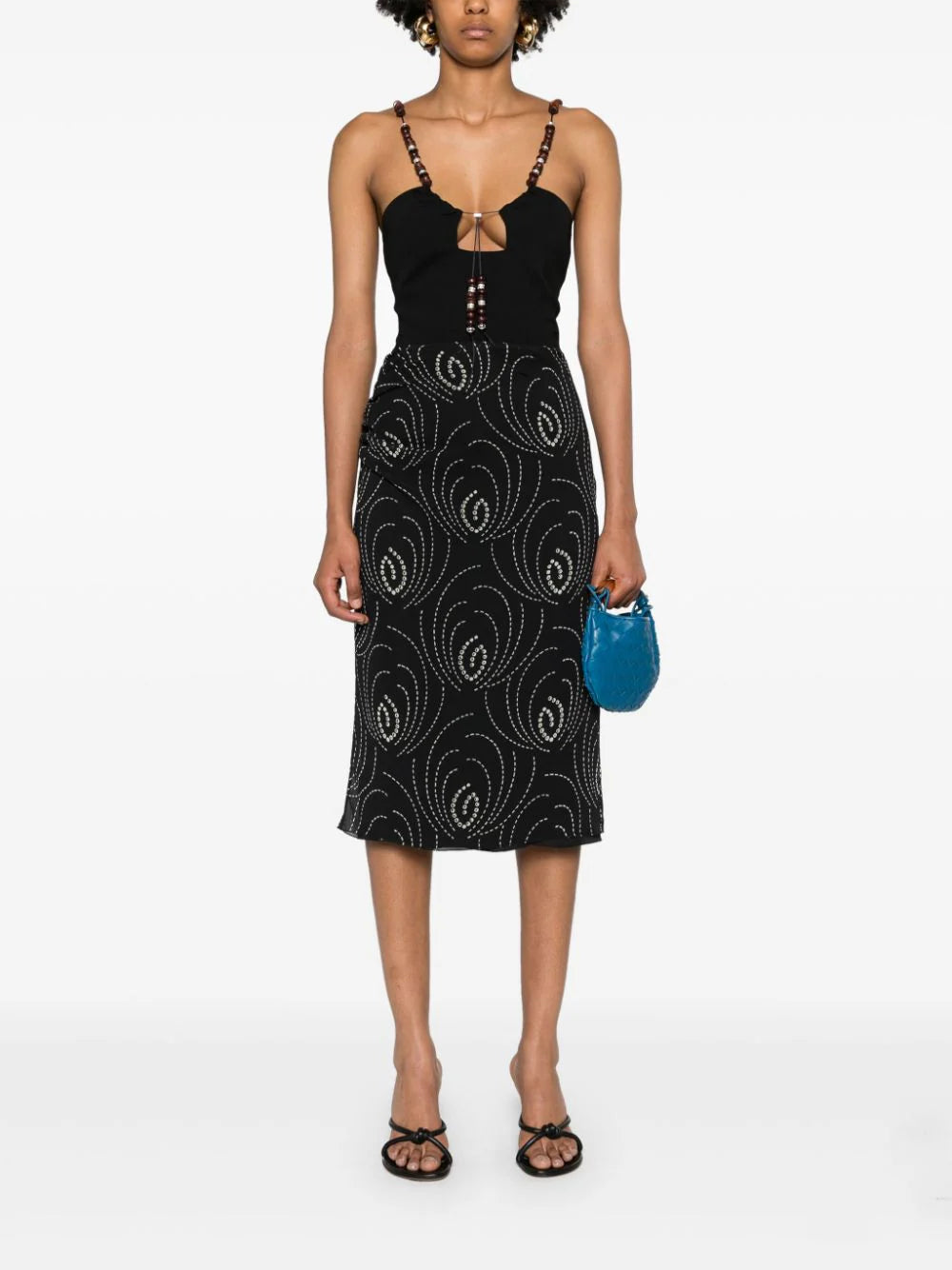 16Arlington Solarte beaded crepe blouse - Image 2