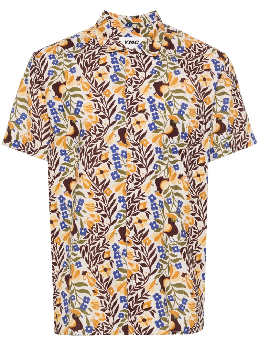 YMC  Malick floral-print shirt