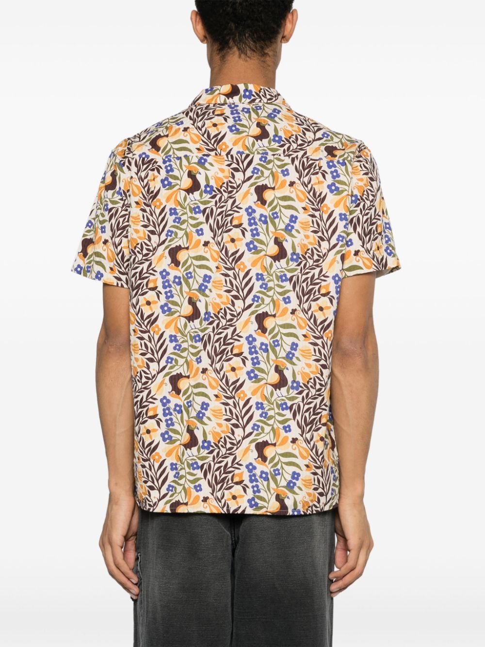 YMC  Malick floral-print shirt