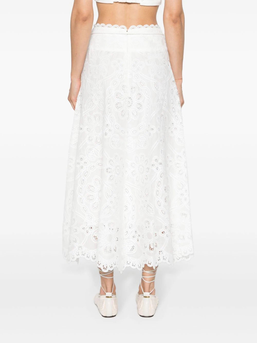 ZIMMERMANN  Ottie flared midi skirt