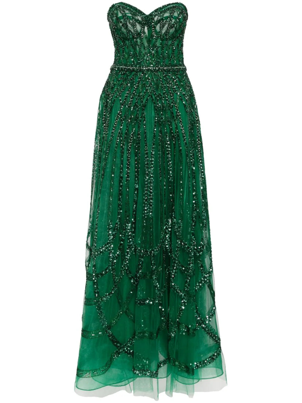 Zuhair Murad  bead-embroidered corset gown