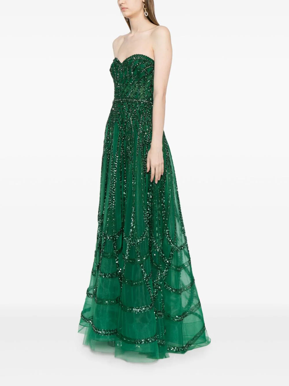 Zuhair Murad  bead-embroidered corset gown