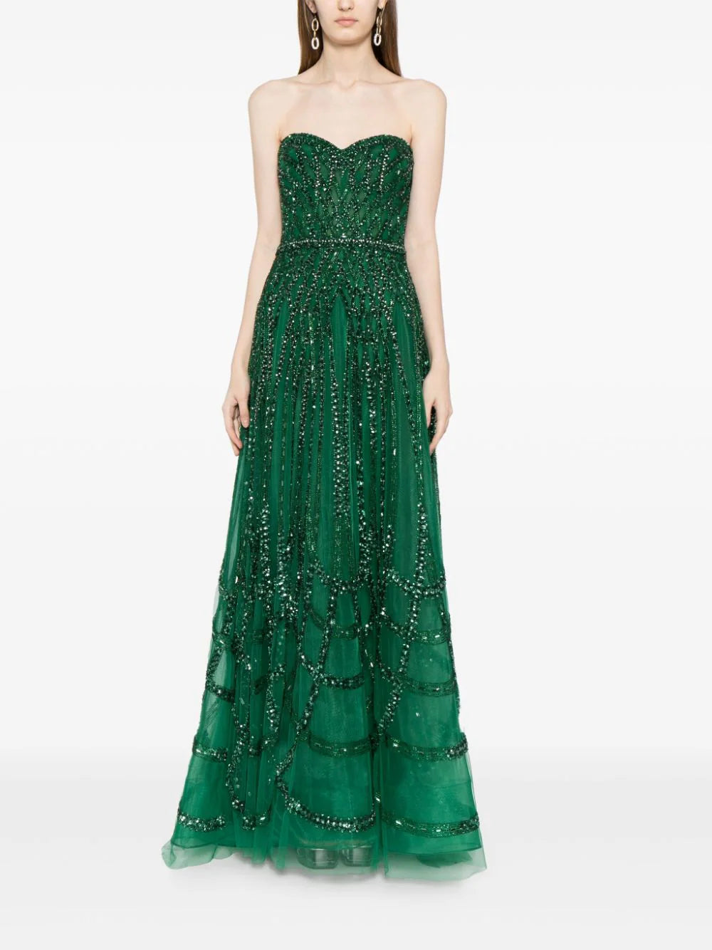 Zuhair Murad  bead-embroidered corset gown