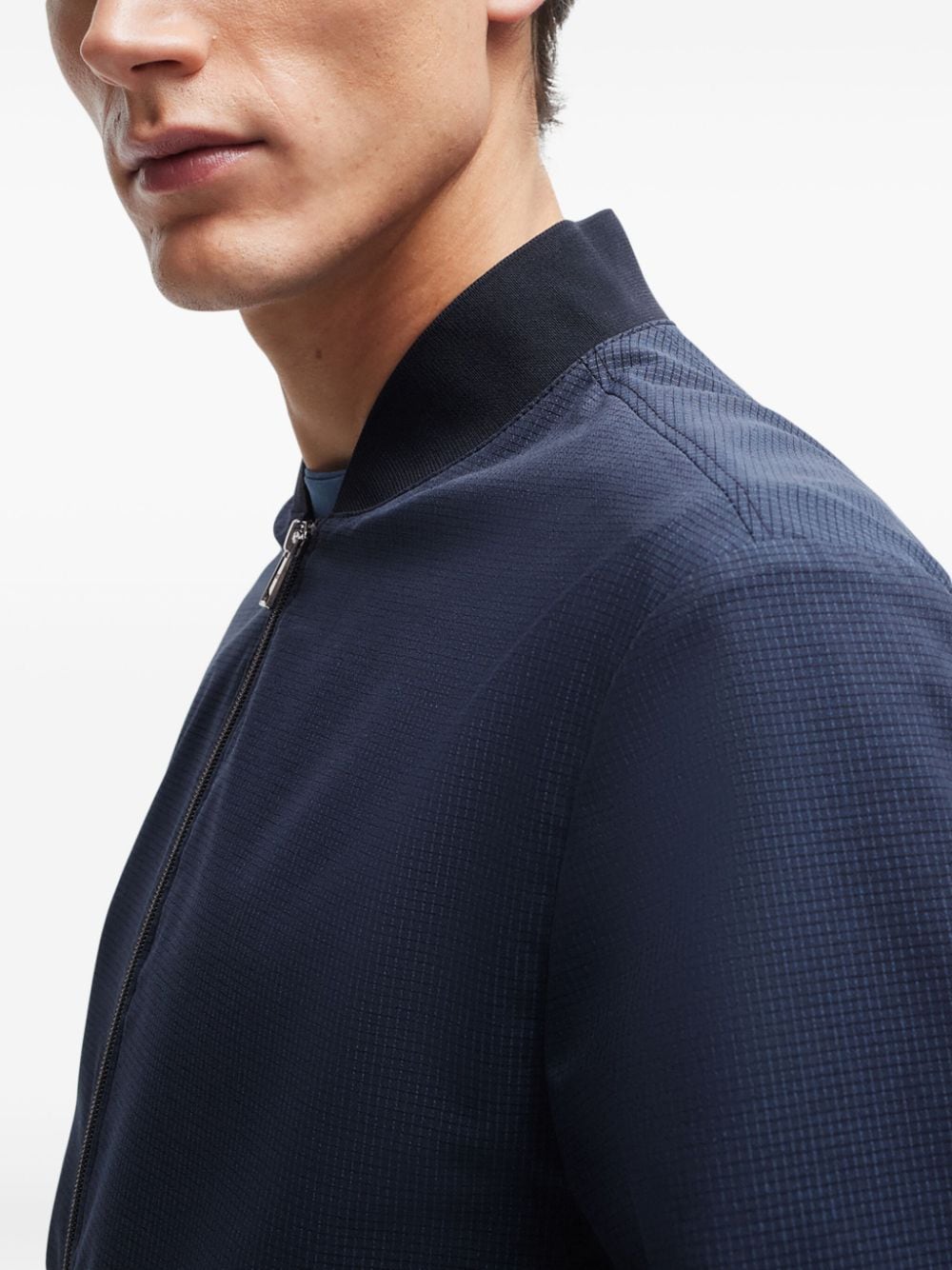 BOSS textured bomber jacket - Image 6