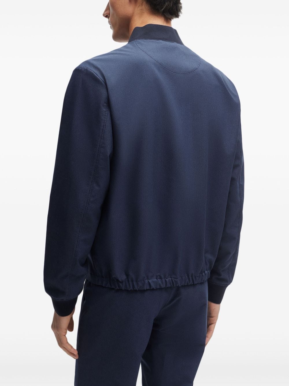 BOSS textured bomber jacket - Image 5