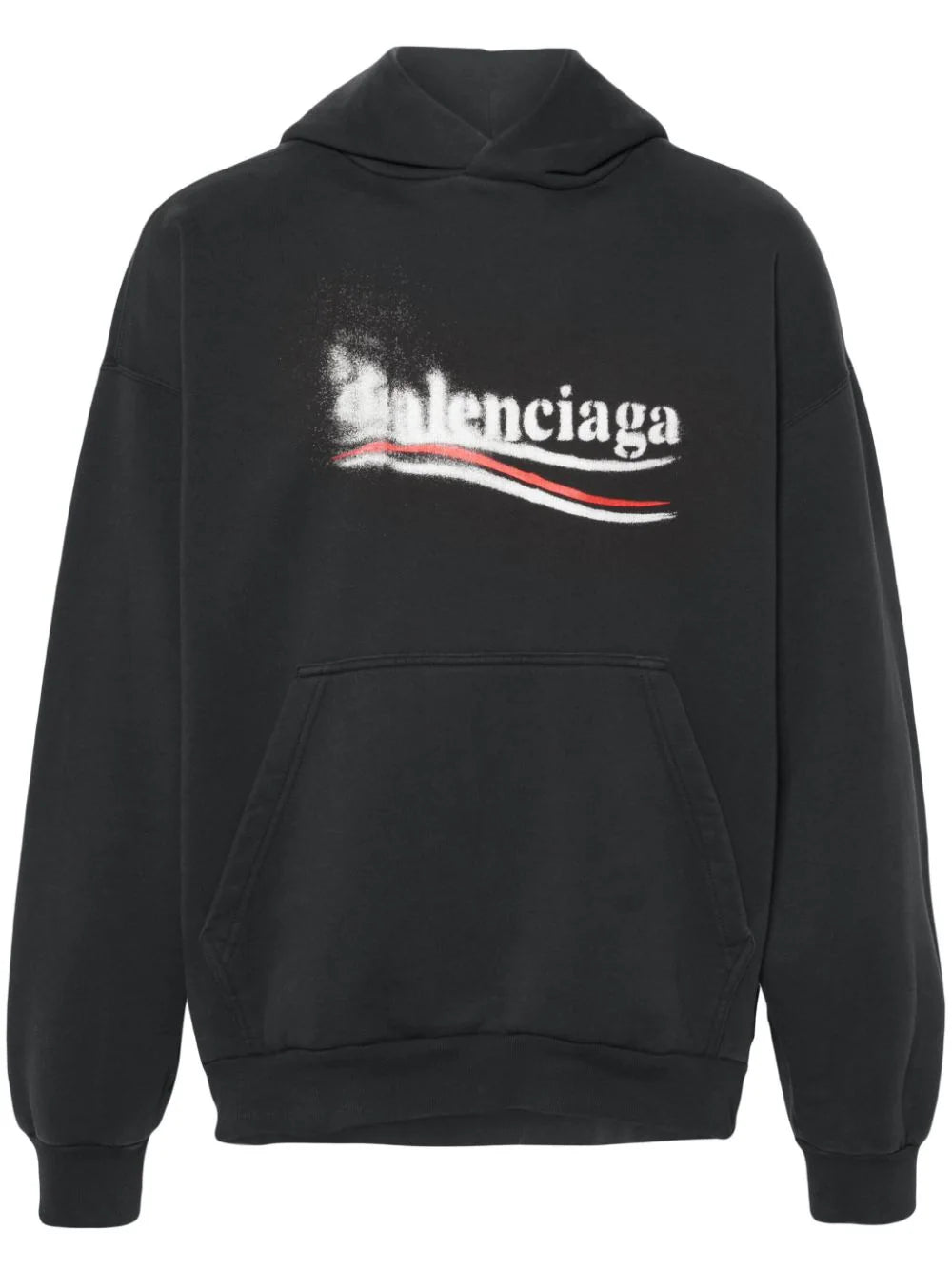 Balenciaga  logo-print cotton hoodie