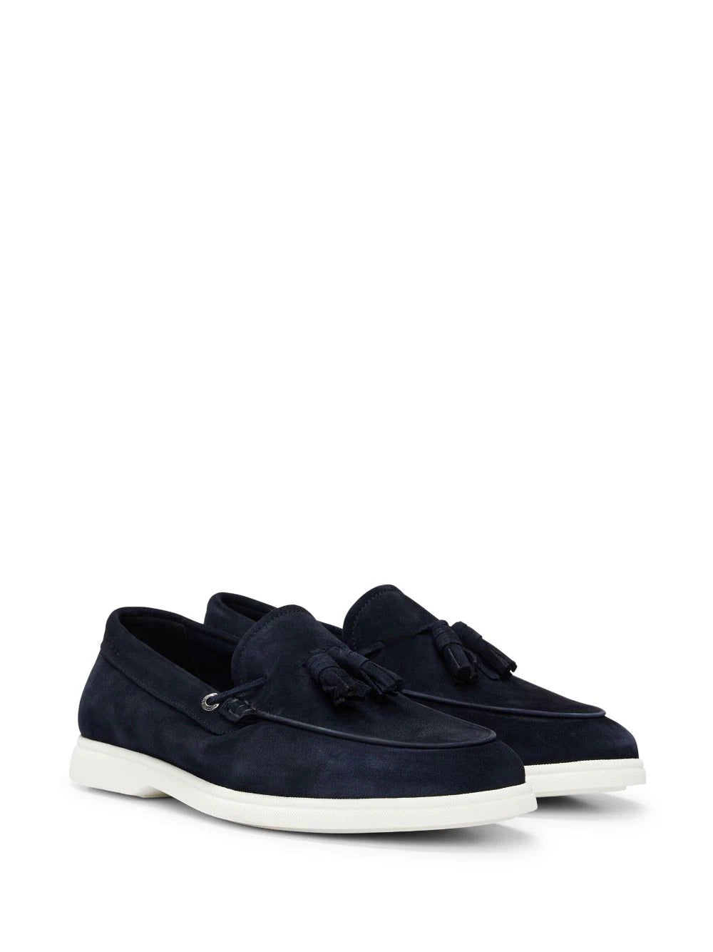 BOSS tasselled suede loafers