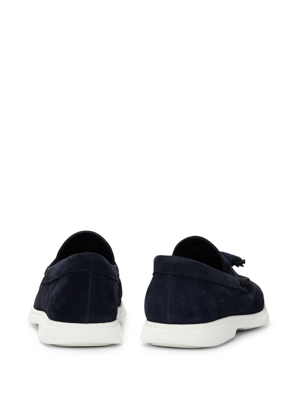 BOSS tasselled suede loafers