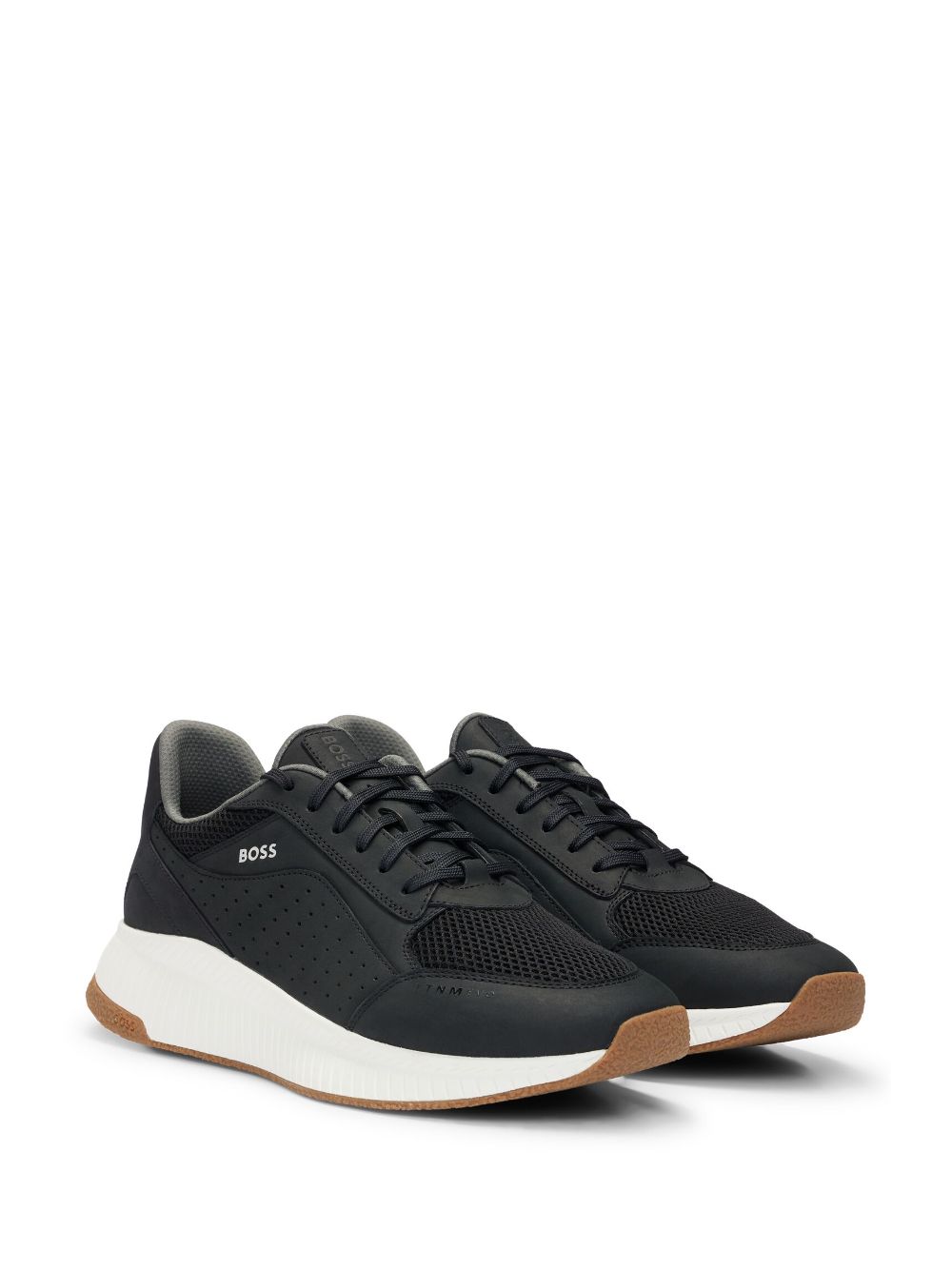BOSS leather low-top sneakers