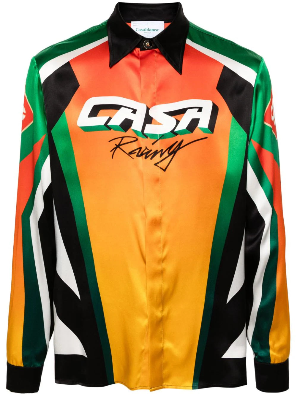 Casablanca  Moto Sport silk shirt