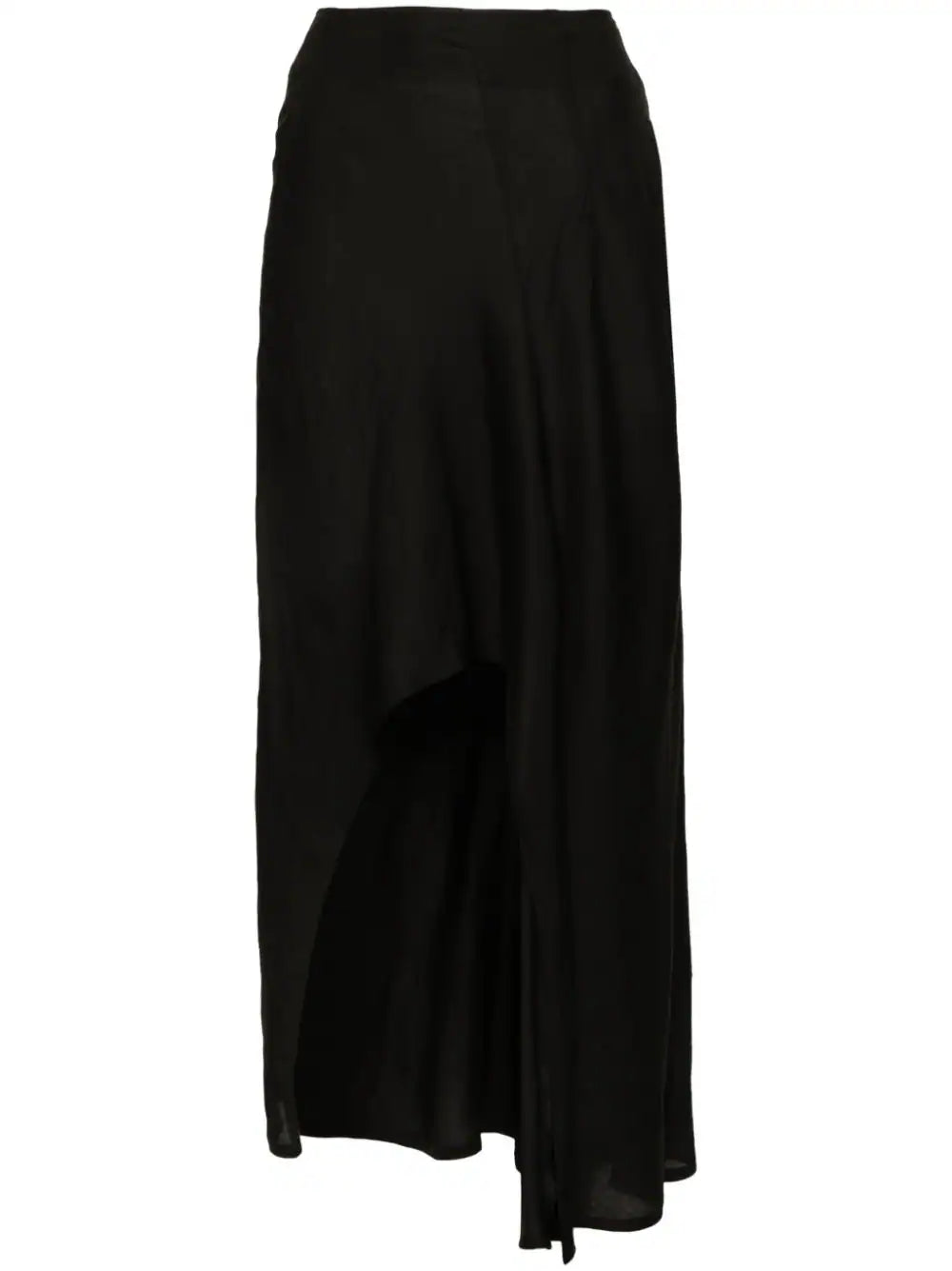 Yohji Yamamoto  pleat-detail asymmetric skirt