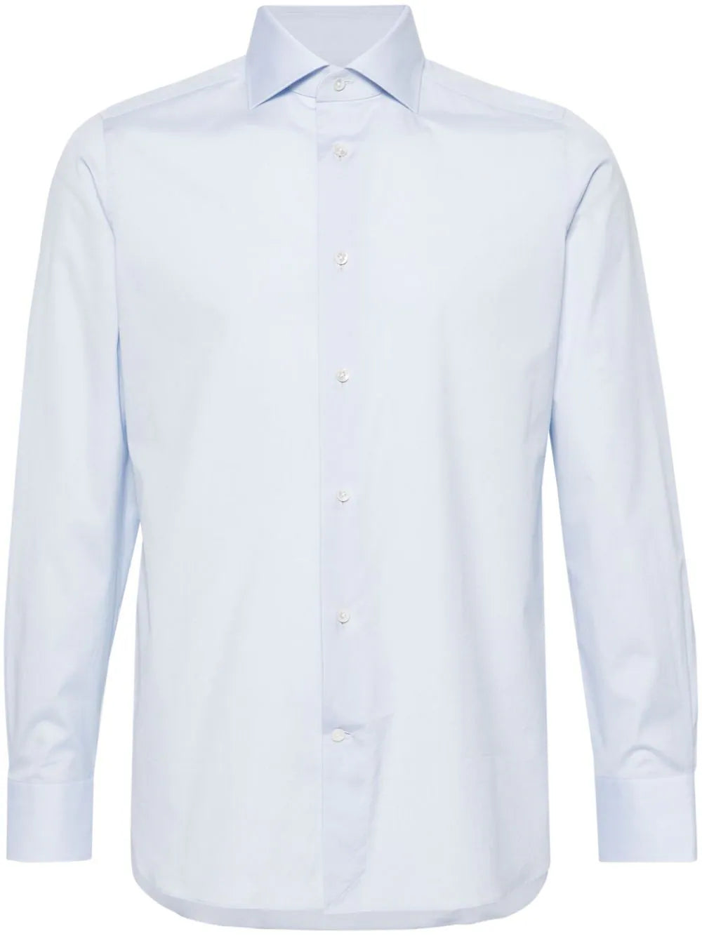 Zegna  spread-collar poplin shirt