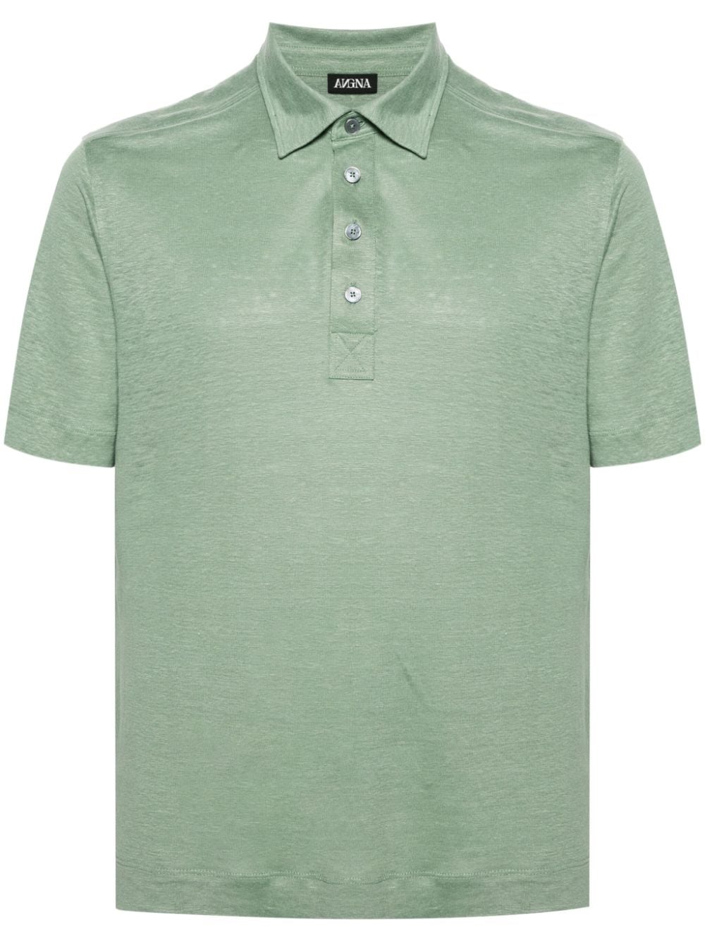 Zegna short-sleeve linen polo shirt