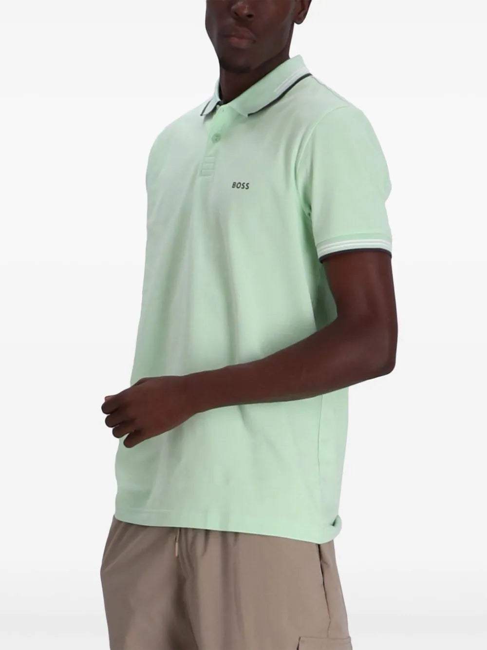 BOSS Paule 1 stripe-trim polo shirt