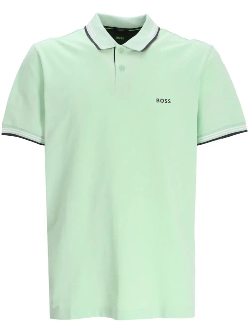 BOSS  Paule 1 stripe-trim polo shirt