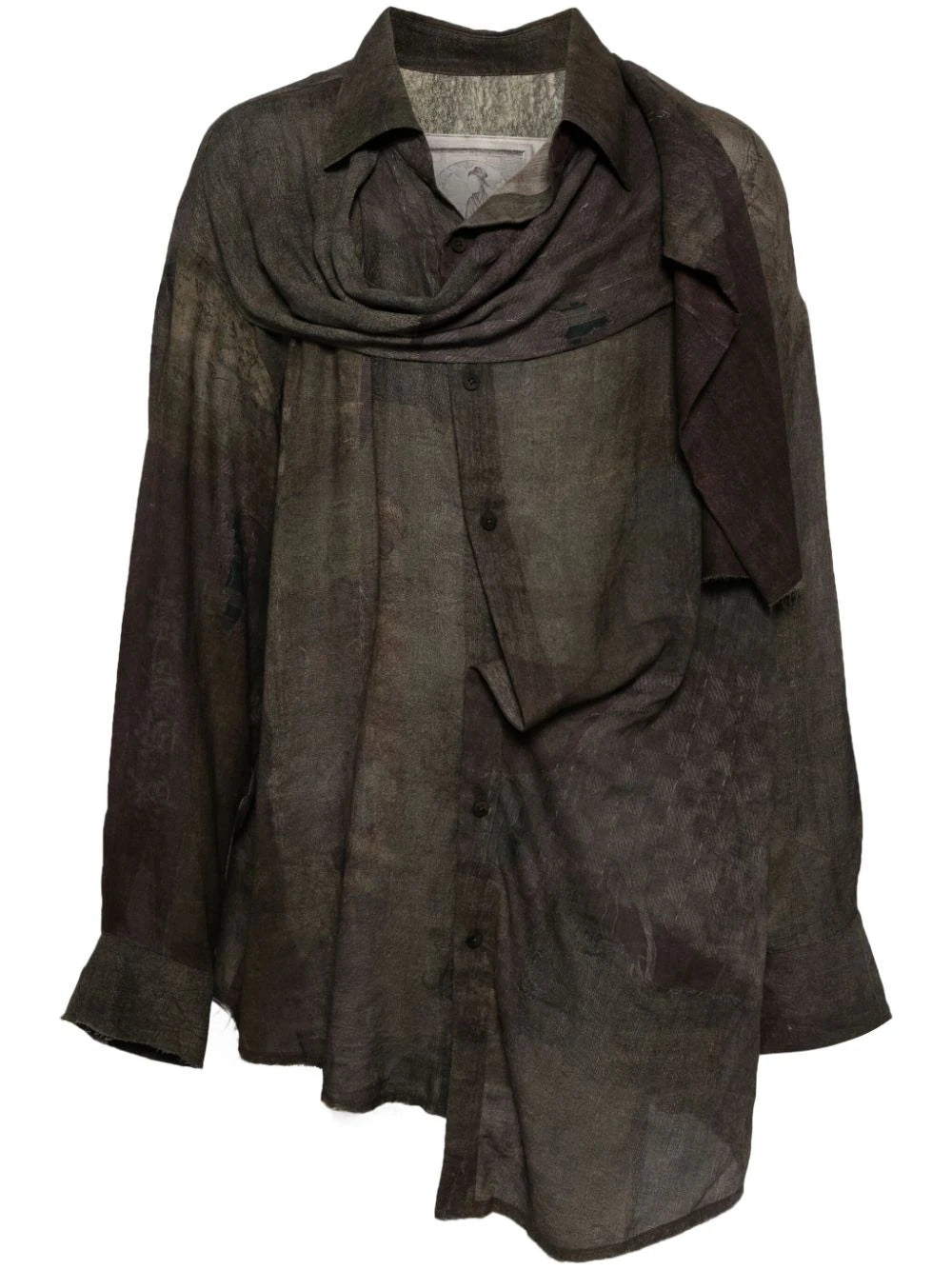Ziggy Chen  deconstructed long shirt