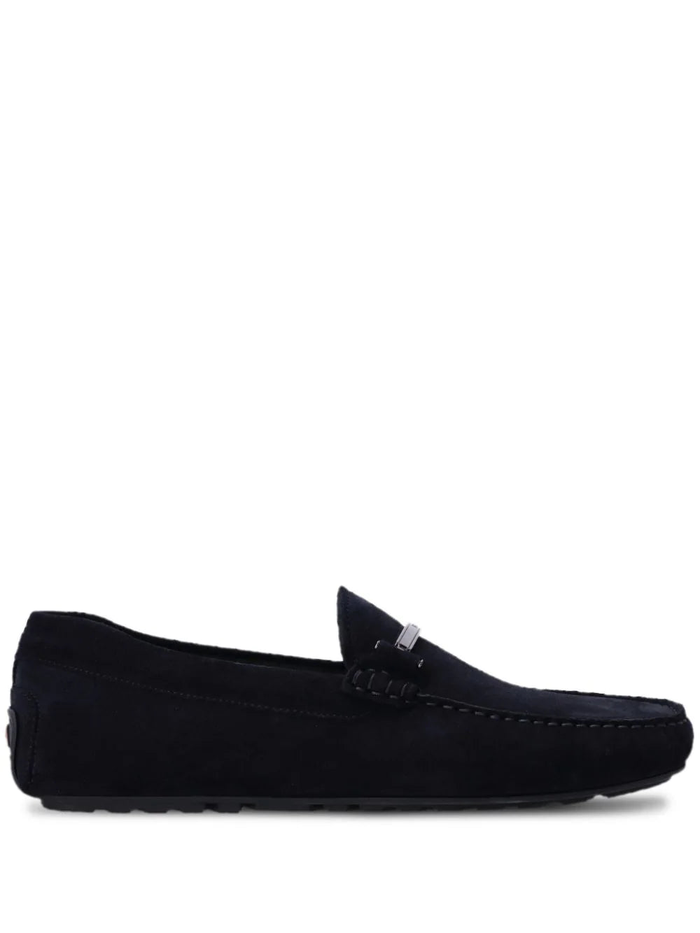 BOSS  branded-hardware suede loafers
