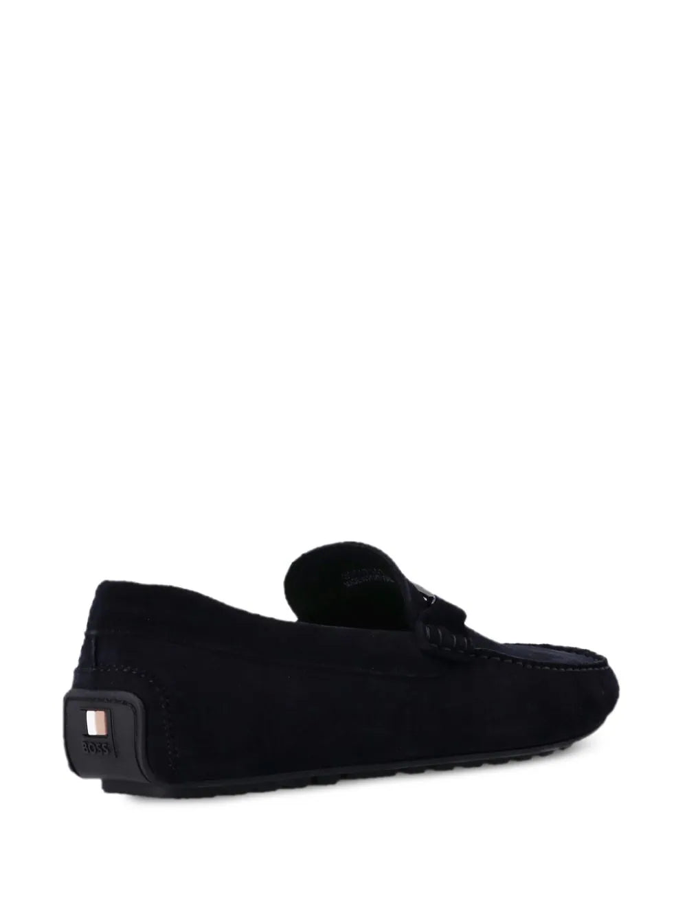 BOSS  branded-hardware suede loafers