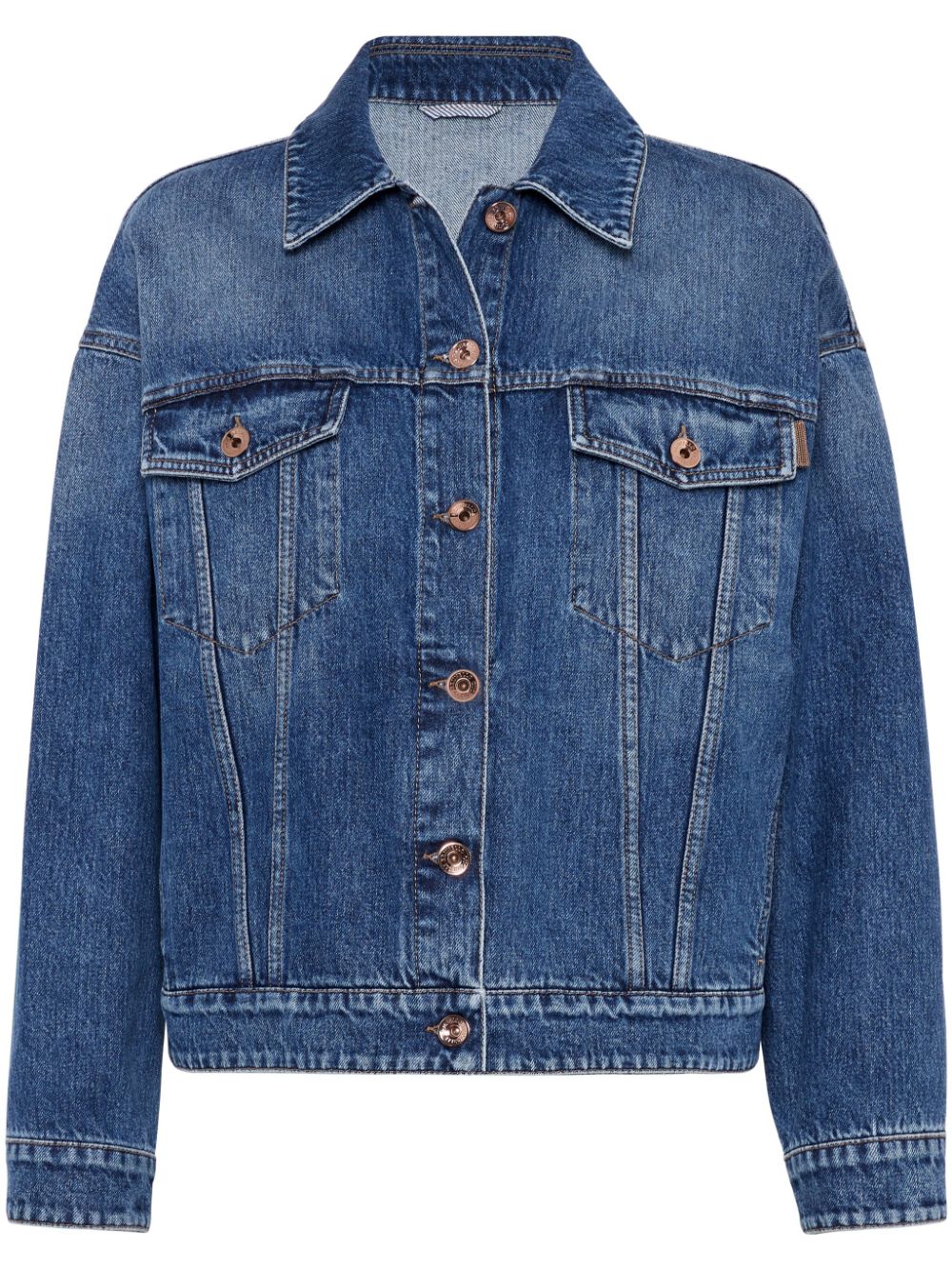 Brunello Cucinelli  button-up denim jacket