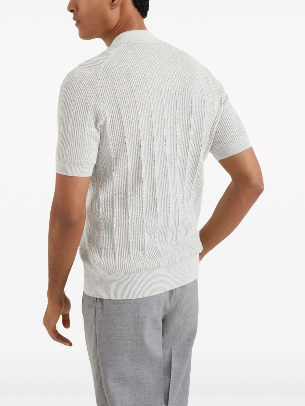 Brunello Cucinelli  knitted cotton polo shirt