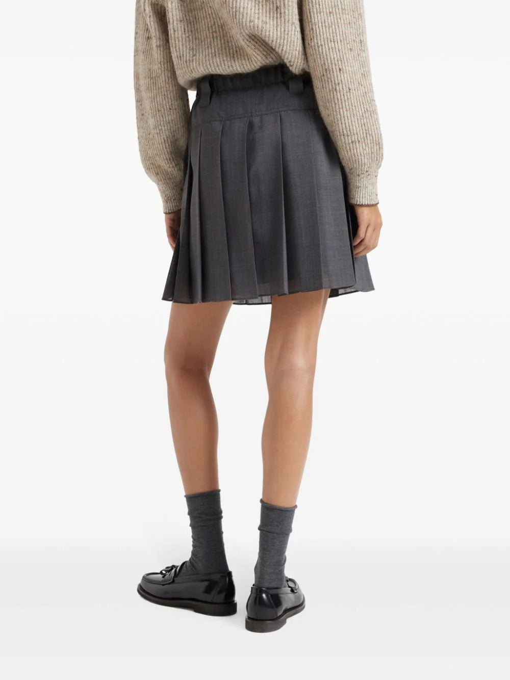Brunello Cucinelli  pleated mini skirt
