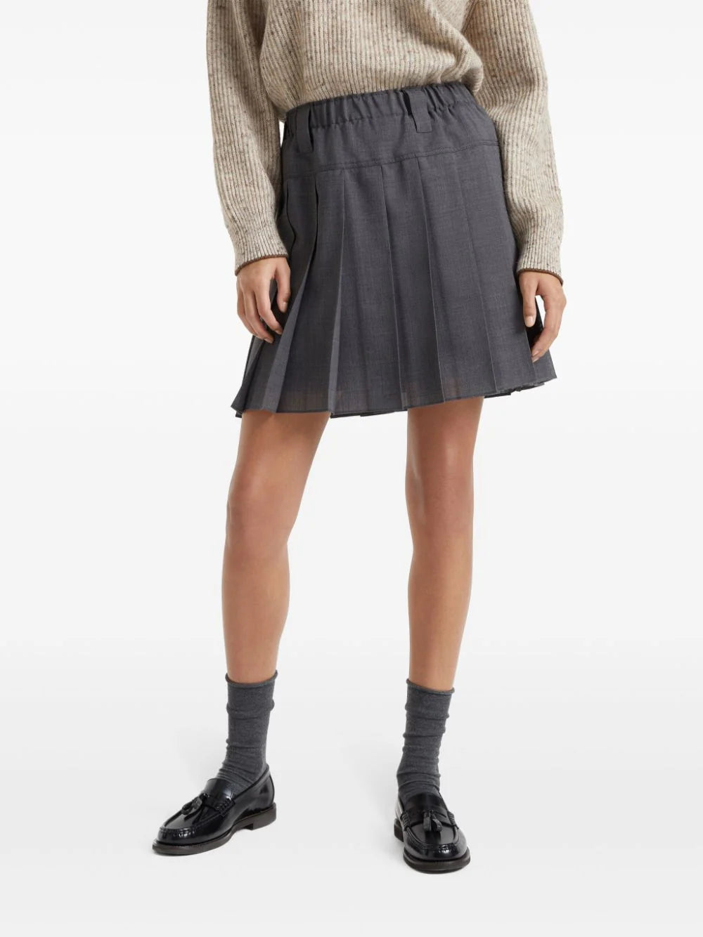 Brunello Cucinelli  pleated mini skirt