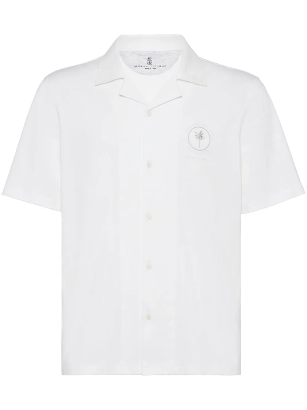 Brunello Cucinelli  logo-print cotton shirt