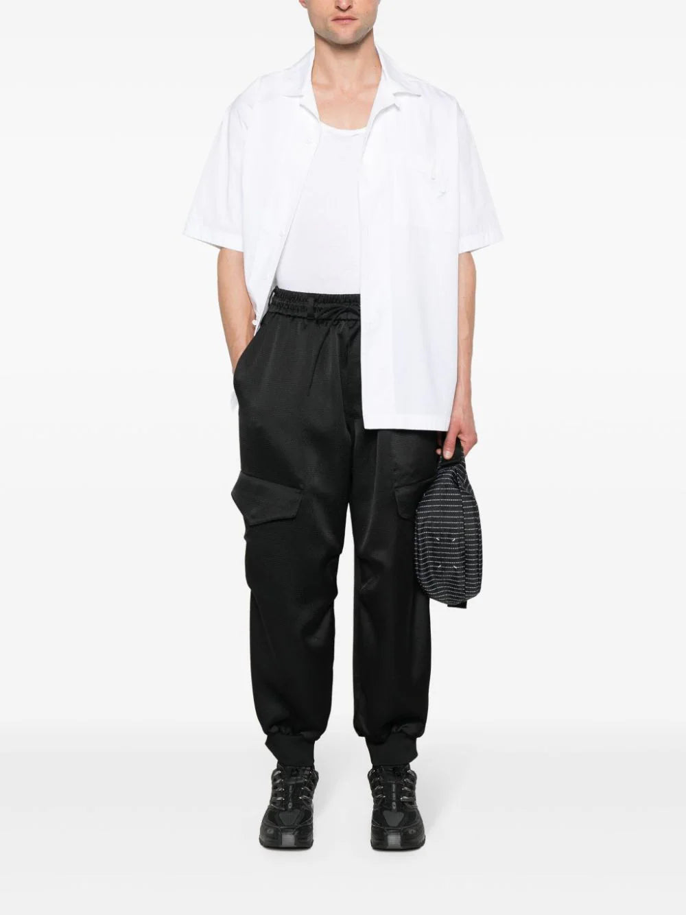 Y-3  TCH seersucker cargo trousers