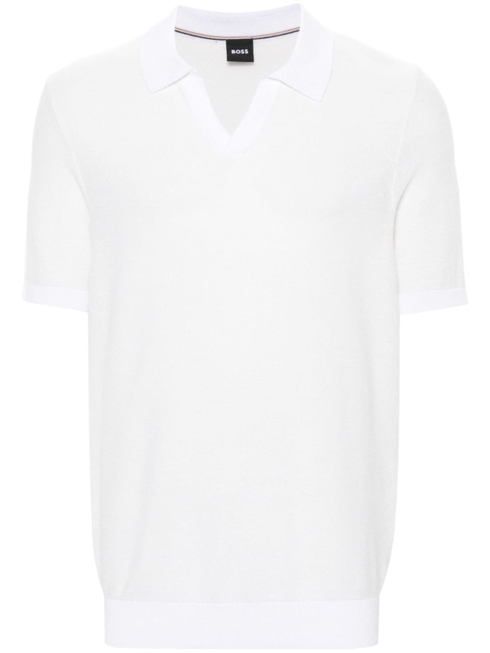 BOSS  piqué-weave polo shirt