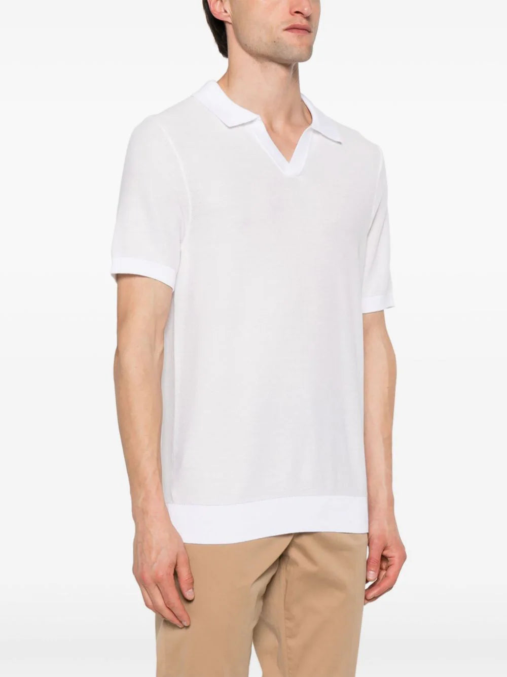 BOSS piqué-weave polo shirt