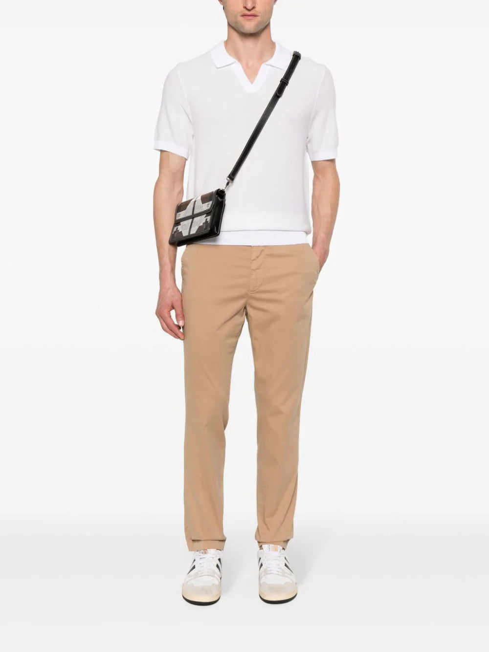 BOSS piqué-weave polo shirt