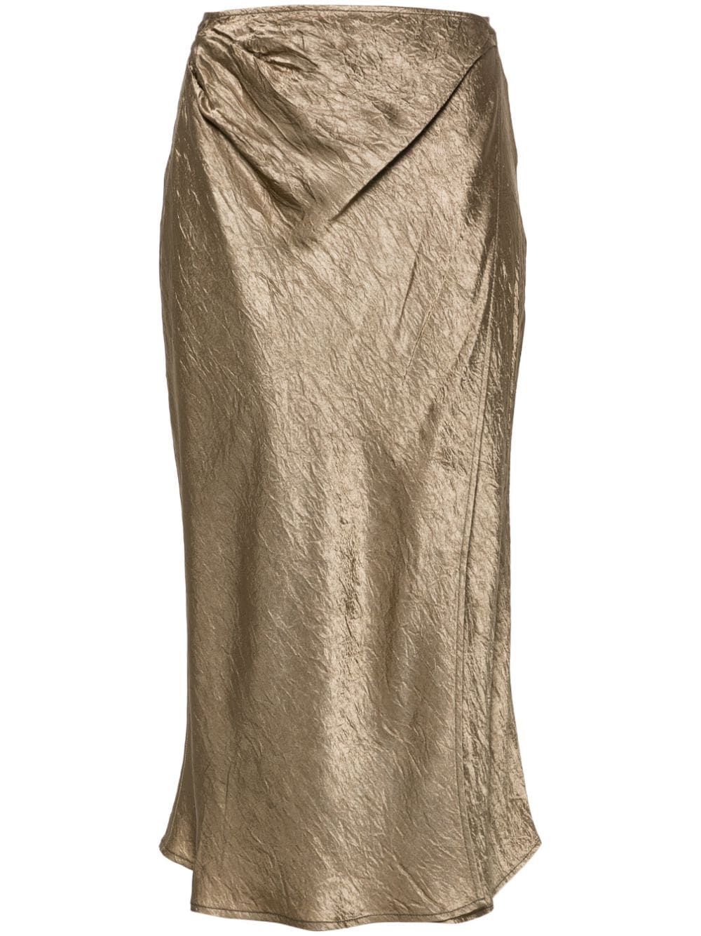 Acne Studios  satin midi wrap skirt
