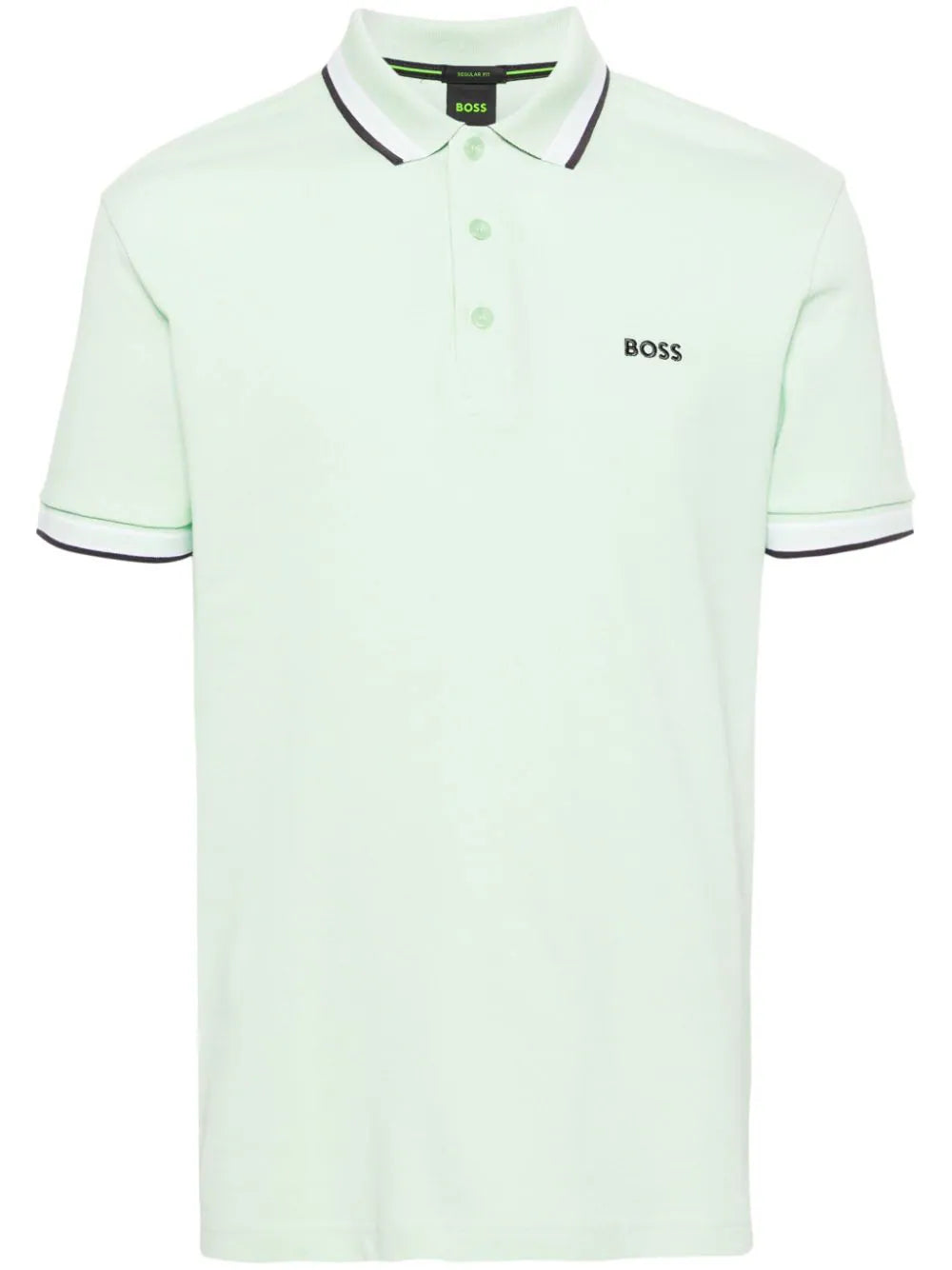 BOSS  logo-embroidered cotton polo shirt