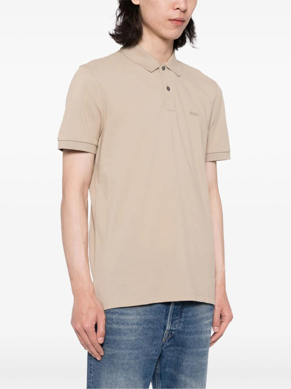 BOSS  cotton-piqué polo shirt