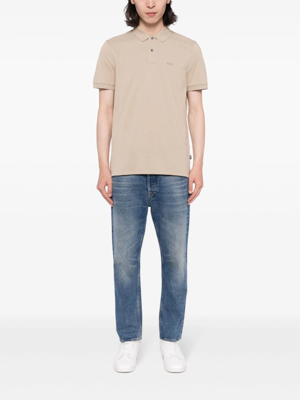 BOSS  cotton-piqué polo shirt